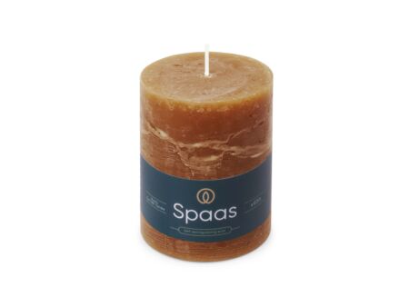Kaars Cilinder Rustiek cognac