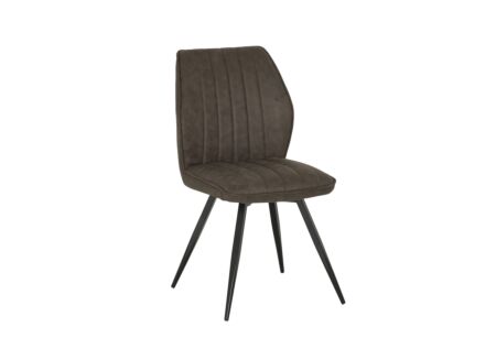 Stoel 47x42x92cm - fluweel - bruin