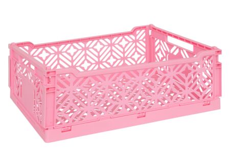 Plooibox 40x30x15cm - kunststof - roze