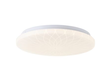 Plafondlamp Farah Ø34cm - kunststof & metaal - wit