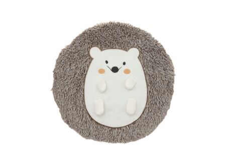 Kussen Egel 30x30cm - stof - bruin wit