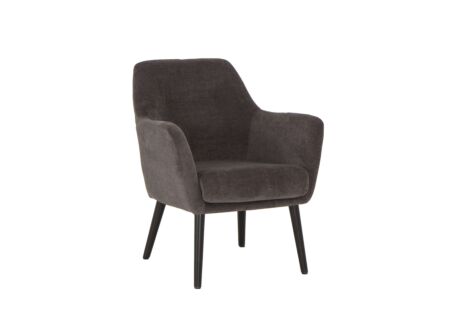 Fauteuil Pacha 70x60x82cm - stof - grijs