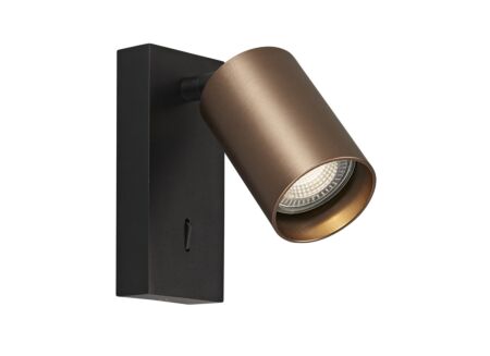 Wandlamp Geborsteld Brons GU10