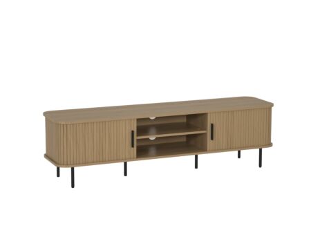 Tv-meubel Kajsa 56B 160x40x45cm - melamine - eik