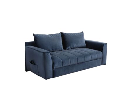 Zetelbed Rick 2-zit - stof - blauw