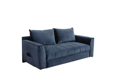 Zetelbed Rick 2-zit - stof - blauw