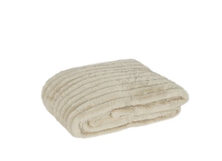 Plaid Gabriella 150x200cm - imitatie konijnenvacht - beige