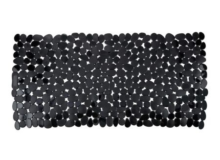 Badmat antislip Paradise 36x71cm zwart