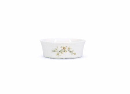 Kom Retro Ø13x5cm - porselein - wit
