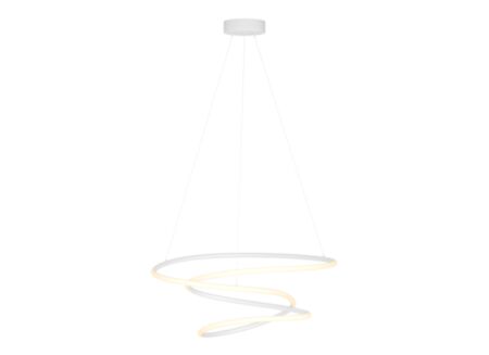 Hanglamp Racale Ø45cm 27W - aluminium - wit