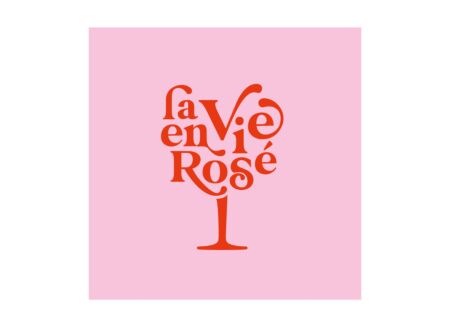 Serviette La Vie En Rosé 25x25cm - papier - roze - 20 stuks