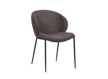 Stoel Aguila 55x60x84cm - stof -bruin