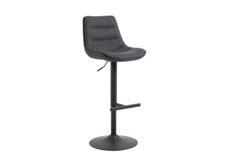 Barstoel ZH65-86cm - stof - donkergrijs