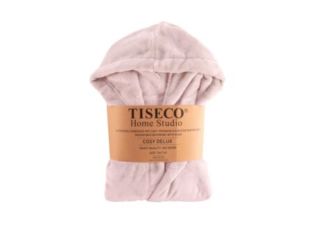 Badjas Delux 146/152 - flanel - roze