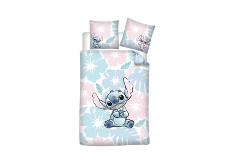 Dekbedovertrek Stitch 140x200cm - polyester/katoen - multicolor