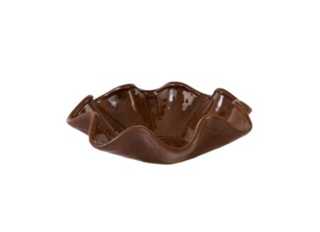 Schaal Godeni Ø35cm - keramiek - bruin