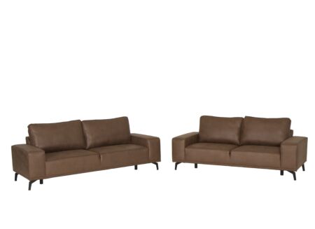 Zetel Nevada 3+2,5-zit - stof - bruin