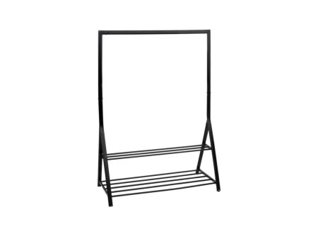Kledingrek Athena 121x56,5x167cm - metaal - zwart