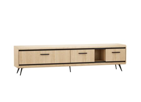 Tv-meubel Piazza 236cm - decor - brushed sand oak nature