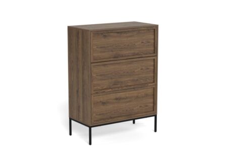 Ladekast 80x40x110cm - melamine - smoked oak