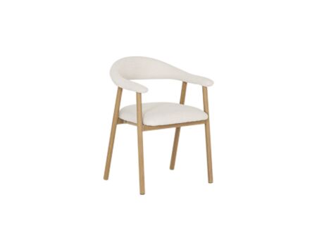 Stoel Aisa 55x56x75,5cm - stof - beige
