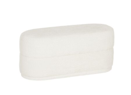 Bank Somi 100x43x45cm - stof - wit