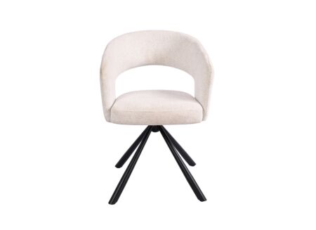 Draaistoel Guppy 60x56x79,5cm - stof - beige