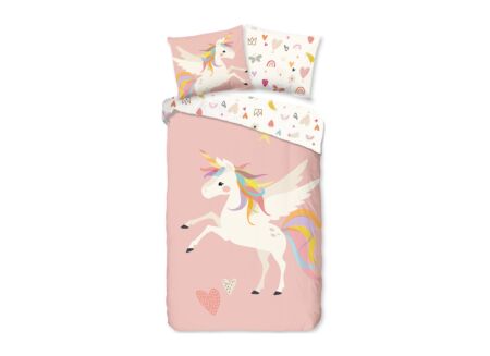 Dekbedovertrek Unicorn 140x220cm katoen