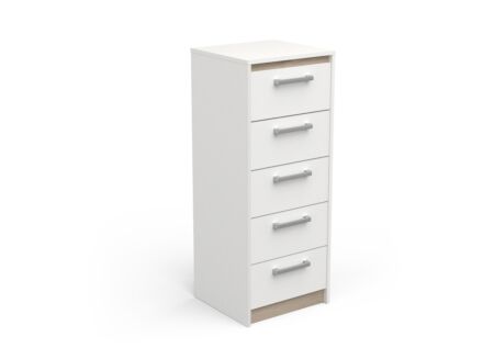 Ladekast Watson 43x40x107cm - decor - kronberg eik/wit