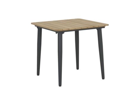 Tafel Brisk 80x80cm - teak massief & aluminium  - naturel