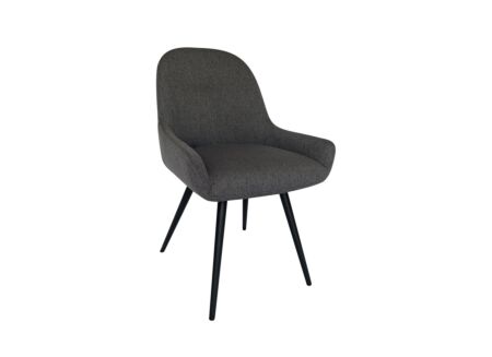 Stoel House 53x61,6x86,5cm - stof - grijs