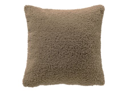 Kussen Cara 45x45cm - polyester - sepia