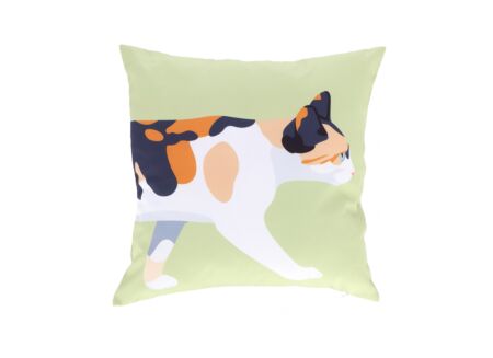 Kussen Outdoor Lapjeskat 49x49cm - stof - multicolor