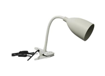 Klemlamp Sily H43cm - kunststof - grijs