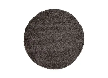 Rond tapijt Twister Ø200cm - polypropyleen - charcoal