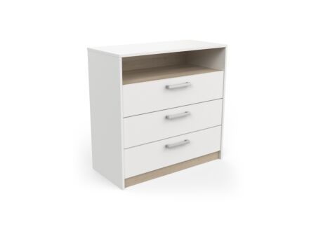 Commode Watson 83x40x81cm - decor - kronberg eik/wit