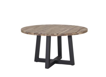 Ronde tafel Corniche Ø140cm - sheesham massief - naturel