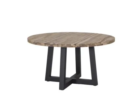Table ronde Corniche bois massif Ø140cm - Table ronde Corniche Ø140cm - sheesham massif - naturel