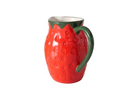 Karaf Aardbei 1,2L - keramiek - rood