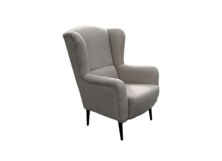 Oorfauteuil Canto 76x80x107cm - stof - natuur