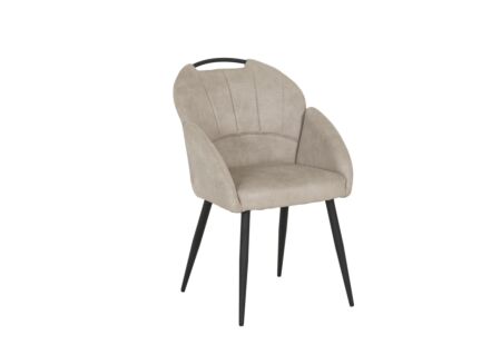Kuipstoel ST2005 55x60x87,5cm - stof - zand