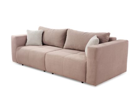 Zetel Relax Bigsofa 4-zit - stof - rosa