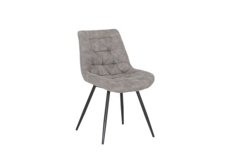 Stoel Driss 51x53x80cm - stof - grijs