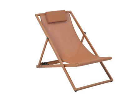 Strandstoel Plage aluminium - oranje