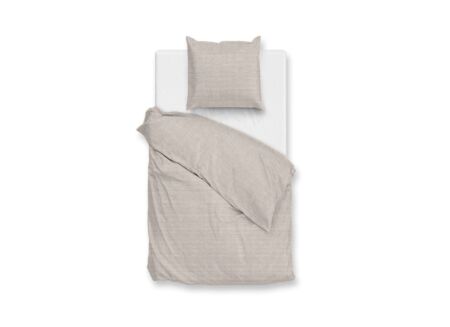 Dekbedovertrek 140x220cm - katoen - sandy beige