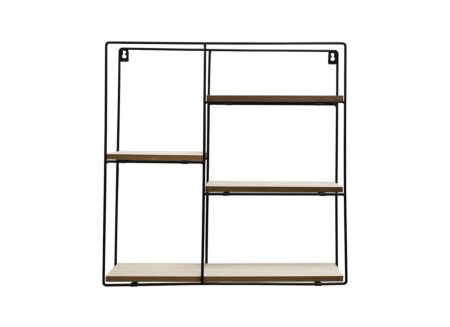Wandrek Teide 40x10x40cm - metaal MDF - naturel