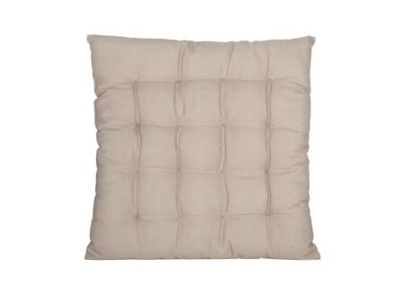 Stoelkussen Uni 40x40cm - stof - taupe