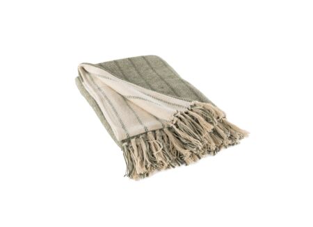 Plaid Alma 160x130cm - katoen & polyestervezel - groen
