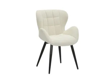 Chaise Orkney tissu beige - Chaise Orkney 59x64x87cm - bouclé - beige