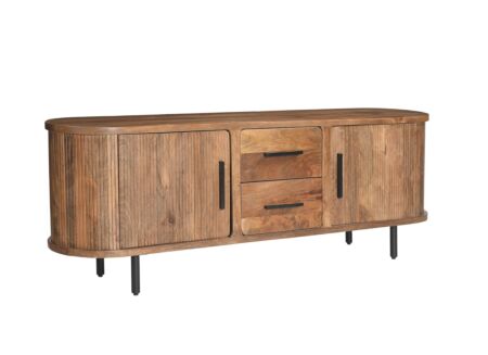 Tv-meubel Zeppelin 180cm - mango massief - bruin